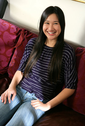 18 year old first timer jerking a big cock for cum on breasts